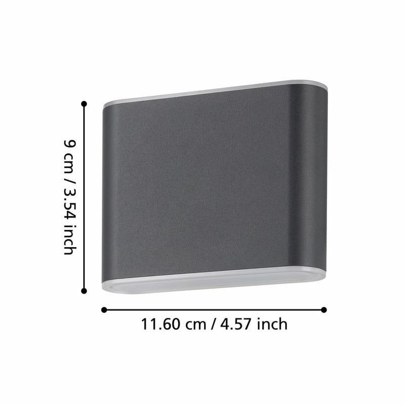 Utvändig vägglampa Grutti - 115 mm - Belysning - Utelampor & utomhusbelysning - Fasadbelysning & vägglyktor