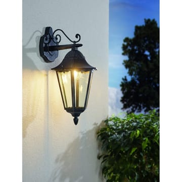 Utvändig vägglampa Navedo Nedåtriktad - Svart/Silverpatina - Belysning - Utelampor & utomhusbelysning - Fasadbelysning & vägglyktor