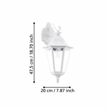 Utvändig vägglampa Navedo Nedåtriktad - Vit - Belysning - Utelampor & utomhusbelysning - Fasadbelysning & vägglyktor