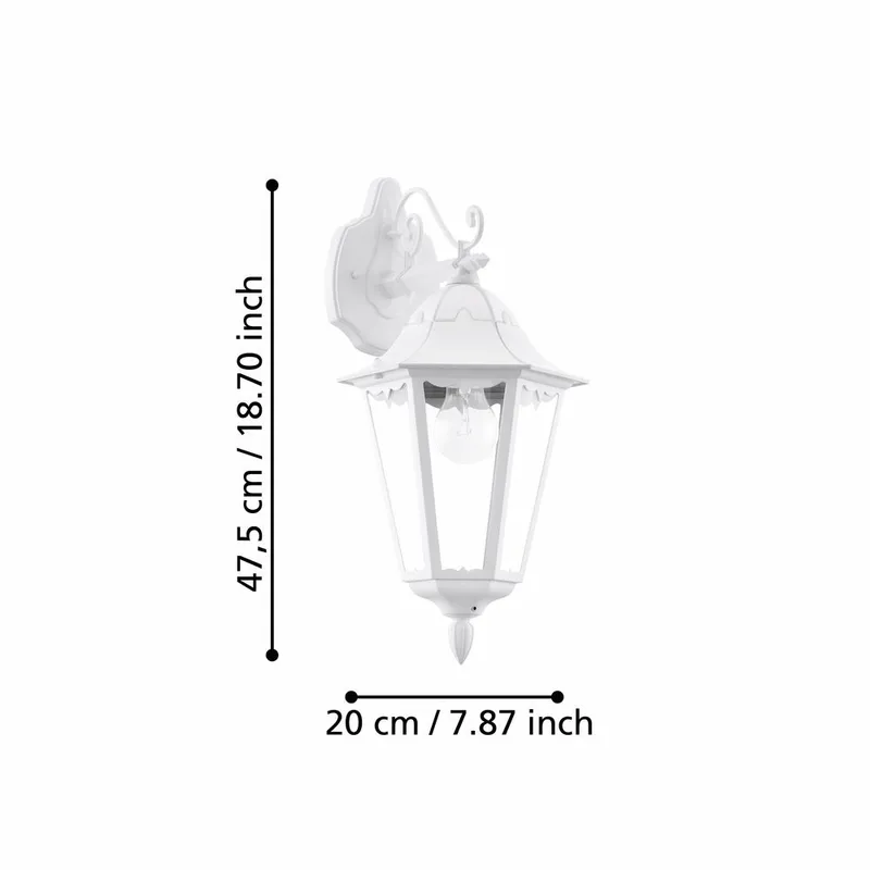 Utvändig vägglampa Navedo Nedåtriktad - Vit - Belysning - Utelampor & utomhusbelysning - Fasadbelysning & vägglyktor