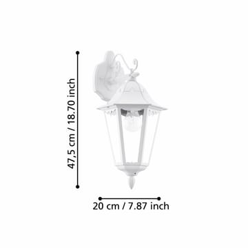 Utvändig vägglampa Navedo Nedåtriktad - Vit - Belysning - Utelampor & utomhusbelysning - Bordslampa utomhus