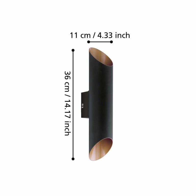Vägglampa Agolada - 7,5 cm - Belysning - Utelampor & utomhusbelysning - Fasadbelysning & vägglyktor