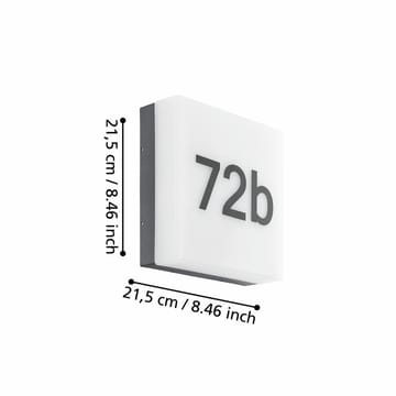 Vägglampa Cornale - 21,5 cm - Belysning - Utelampor & utomhusbelysning - Fasadbelysning & vägglyktor