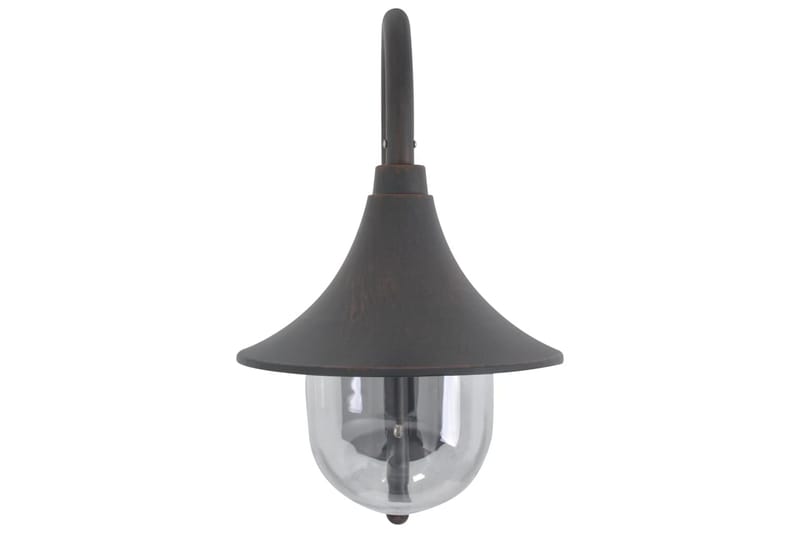 Vägglampa för trädgård E27 42 cm aluminium brons - be Basic - Fasadbelysning & vägglyktor
