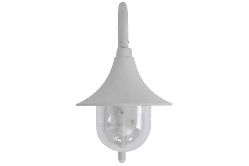 Vägglampa för trädgård E27 42 cm aluminium vit - be Basic - Fasadbelysning & vägglyktor