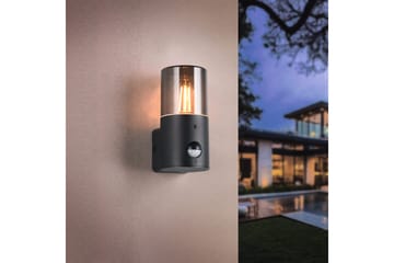 Vägglampa Hoosic - 1 lampa, Mattsvart, Med rörelsesensor - Belysning - Utelampor & utomhusbelysning - Fasadbelysning & vägglyktor
