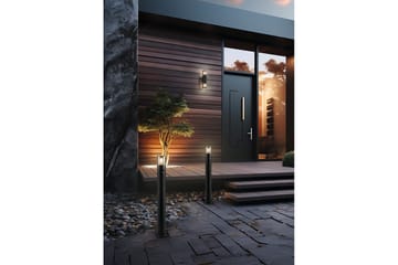 Vägglampa Hoosic - 2 lampor, Mattsvart, Med rörelsesensor - Belysning - Utelampor & utomhusbelysning - Fasadbelysning & vägglyktor