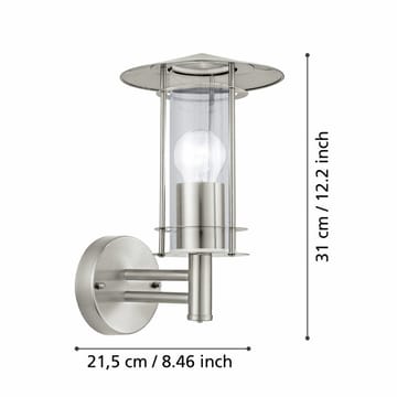Vägglampa Lisio - 17,5 cm - Belysning - Utelampor & utomhusbelysning - Fasadbelysning & vägglyktor