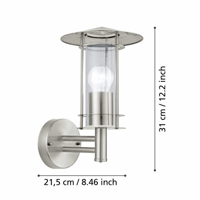 Vägglampa Lisio - 17,5 cm - Belysning - Utelampor & utomhusbelysning - Fasadbelysning & vägglyktor
