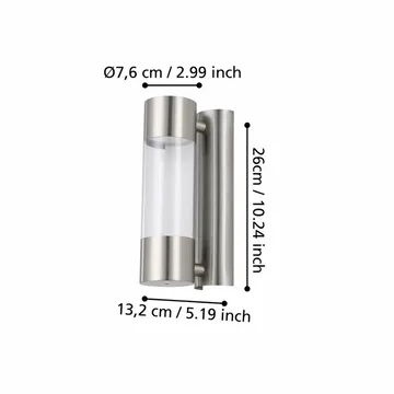 Vägglampa Robledo - 7,5 cm - Belysning - Utelampor & utomhusbelysning - Fasadbelysning & vägglyktor