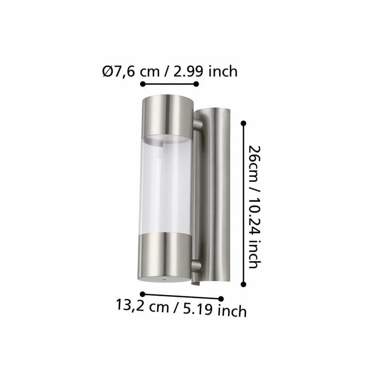 Vägglampa Robledo - 7,5 cm - Belysning - Utelampor & utomhusbelysning - Fasadbelysning & vägglyktor