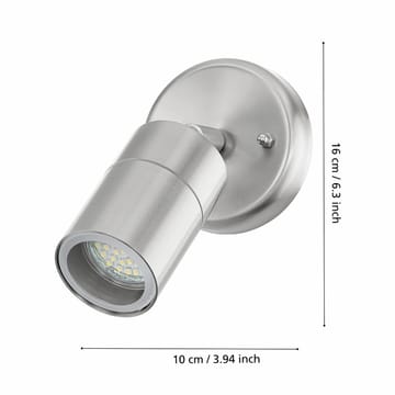 Vägglampa Stockholm - 10 cm - Belysning - Utelampor & utomhusbelysning - Taklampa utomhus