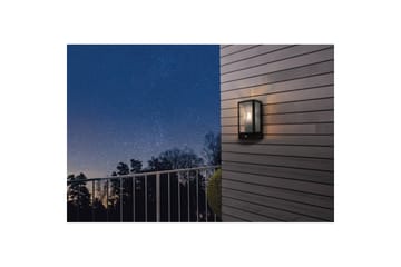 Vägglampa Utebelysning Eglo Alamonte med Sensor - Svart/Vit - Belysning - Utelampor & utomhusbelysning - Fasadbelysning & vägglyktor