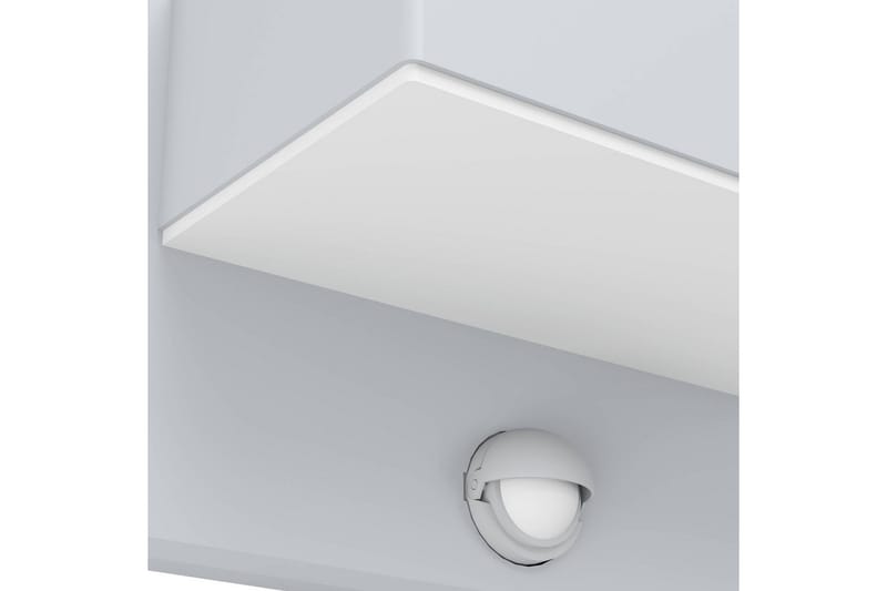 Vägglampa Utebelysning Eglo Azzinano med Sensor - Silver/Vit - Belysning - Utelampor & utomhusbelysning - Fasadbelysning & vägglyktor