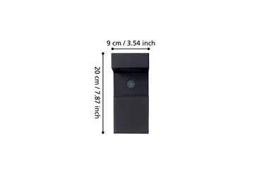 Vägglampa Utebelysning Eglo Baracconi med Sensor - Svart - Belysning - Utelampor & utomhusbelysning - Solcellsbelysning