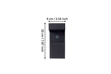 Vägglampa Utebelysning Eglo Baracconi med Sensor - Svart - Belysning - Utelampor & utomhusbelysning - Solcellsbelysning