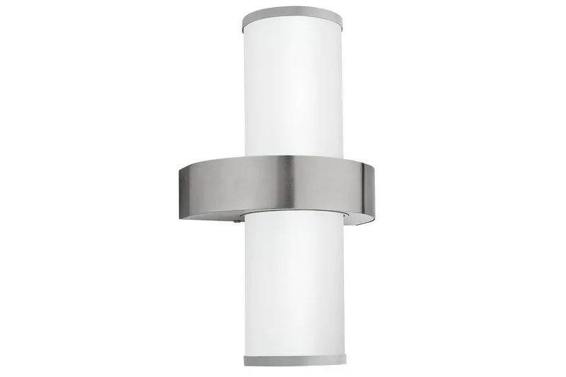 Vägglampa Utebelysning Eglo Beverly, Silver/Vit