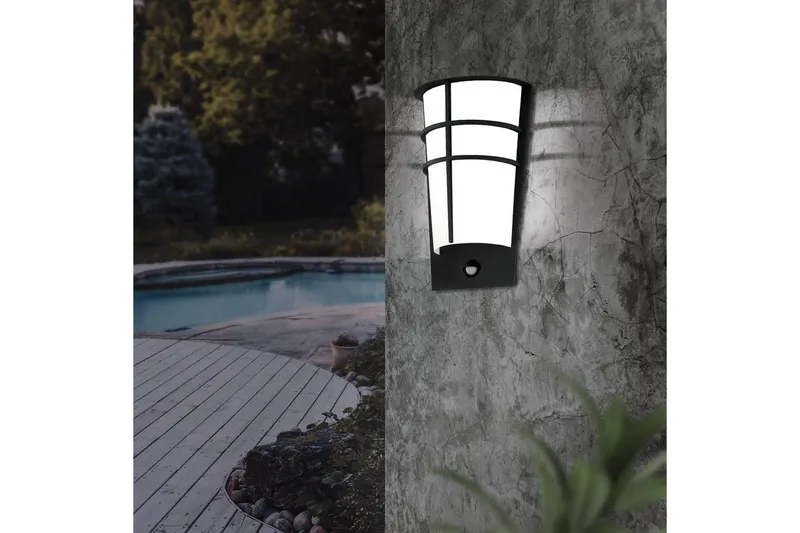 Vägglampa Utebelysning Eglo Breganzo 1 - Antracit/Vit - Belysning - Utelampor & utomhusbelysning - Fasadbelysning & vägglyktor