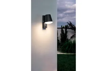 Vägglampa Utebelysning Eglo Caldiero med Sensor - Antracit/Vit - Belysning - Utelampor & utomhusbelysning - Fasadbelysning & vägglyktor