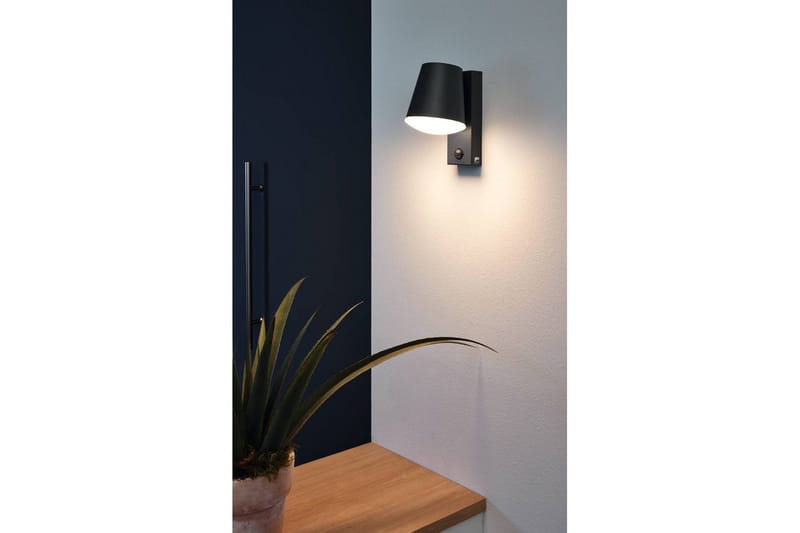 Vägglampa Utebelysning Eglo Caldiero med Sensor - Antracit/Vit - Belysning - Utelampor & utomhusbelysning - Fasadbelysning & vägglyktor