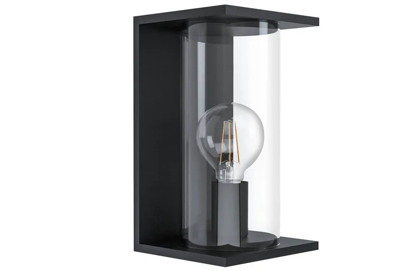 Vägglampa Utebelysning Eglo Cascinetta, Svart