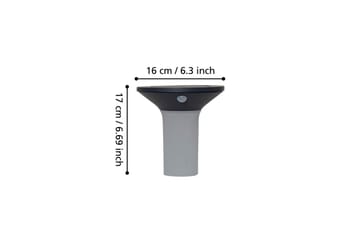 Vägglampa Utebelysning Eglo Corbezzola med Sensor - Antracit/Vit - Belysning - Utelampor & utomhusbelysning - Solcellsbelysning