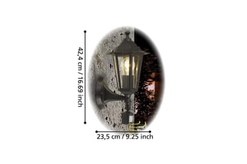 Vägglampa Utebelysning Eglo Laterna 4 med Sensor - Svart - Belysning - Utelampor & utomhusbelysning - Fasadbelysning & vägglyktor