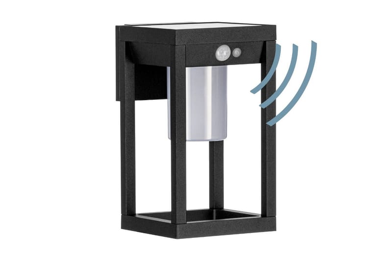 Vägglampa Utebelysning Eglo Martano med Sensor - Svart/Vit - Belysning - Utelampor & utomhusbelysning - Solcellsbelysning