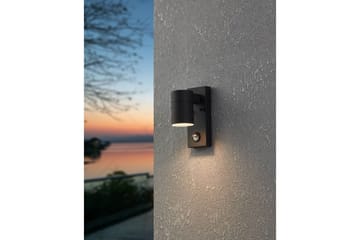 Vägglampa Utebelysning Eglo Riga 5 med Sensor Svart Klar - Svart - Belysning - Utelampor & utomhusbelysning - Fasadbelysning & vägglyktor