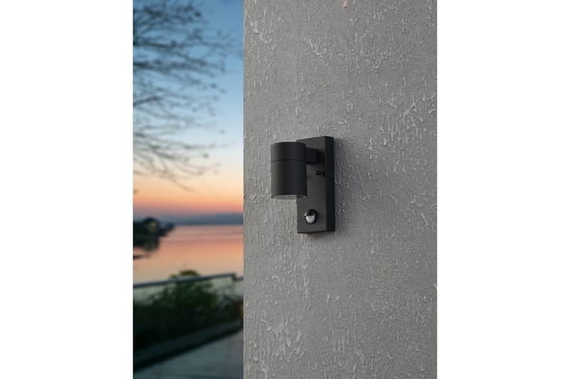 Vägglampa Utebelysning Eglo Riga 5 med Sensor Svart Klar - Svart - Belysning - Utelampor & utomhusbelysning - Fasadbelysning & vägglyktor