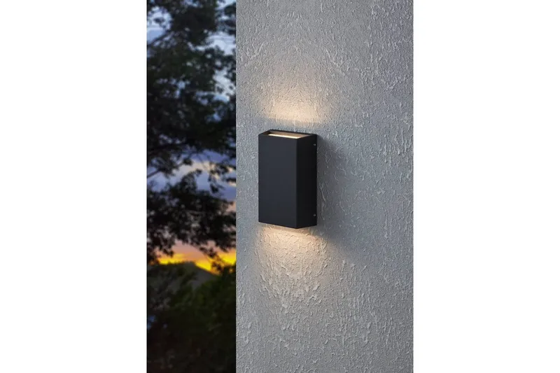 Vägglampa Utebelysning Eglo Spongano 200 mm - Svart - Belysning - Utelampor & utomhusbelysning - Taklampa utomhus