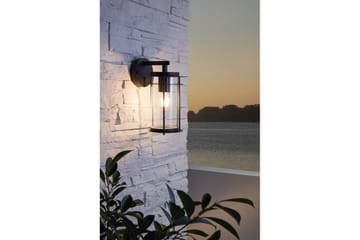 Vägglampa Utebelysning Eglo Valdeo Svart/Klar - Svart - Belysning - Utelampor & utomhusbelysning - Fasadbelysning & vägglyktor