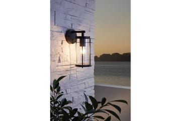 Vägglampa Utebelysning Eglo Valdeo Svart/Klar - Svart - Belysning - Utelampor & utomhusbelysning - Fasadbelysning & vägglyktor