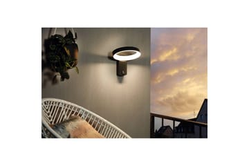 Vägglampa Utebelysning Eglo Pernate med Sensor - Antracit/Vit - Belysning - Utelampor & utomhusbelysning - Fasadbelysning & vägglyktor