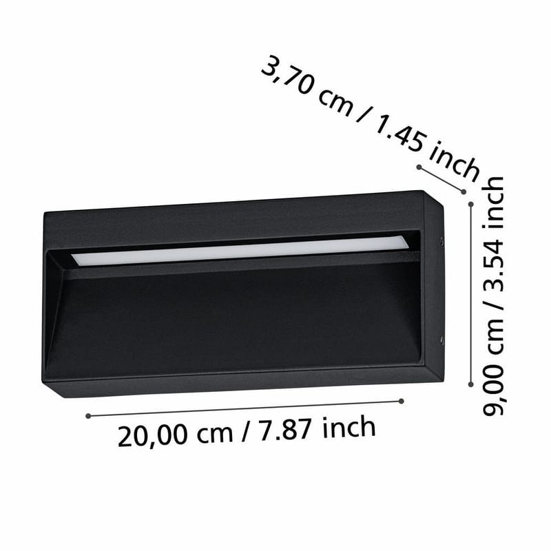 Vägglampa Utebelysning Maruggio - 9 cm - Belysning - Utelampor & utomhusbelysning - Fasadbelysning & vägglyktor