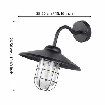 Vägglampa Utebelysning Melgoa - 30 cm - Belysning - Utelampor & utomhusbelysning - Fasadbelysning & vägglyktor