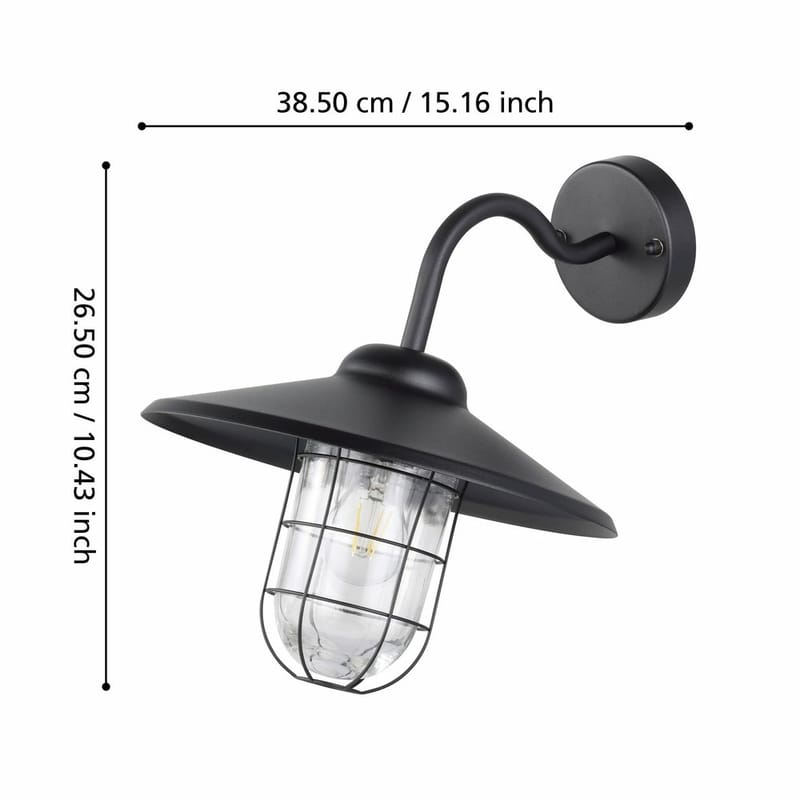 Vägglampa Utebelysning Melgoa - 30 cm - Belysning - Utelampor & utomhusbelysning - Fasadbelysning & vägglyktor