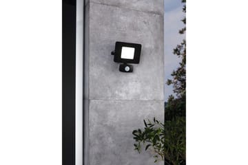 Väggstrålkastare Utebelysning Eglo Faedo 3 med Sensor 20W, Svart - Svart - Belysning - Utelampor & utomhusbelysning - Fasadbelysning & vägglyktor