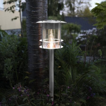 Valencia Solcellspollare 64.5 cm - silver - Belysning - Utelampor & utomhusbelysning - Pollare