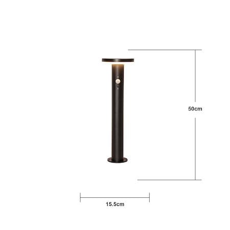 Valletta Solcellspollare 50 cm - svart - Belysning - Utelampor & utomhusbelysning - Pollare
