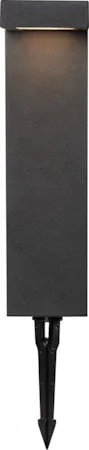 Vicini Solcellspollare 38 cm, svart