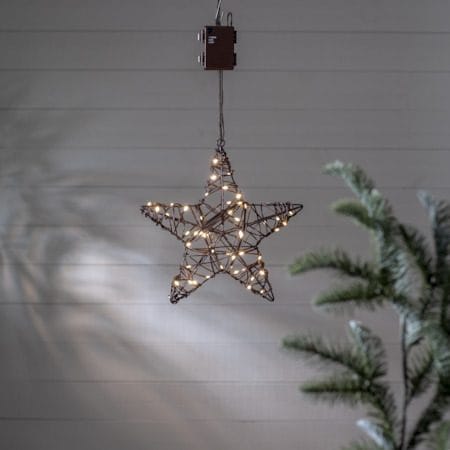 Vicke Star Utomhusdekoration belysning 30 cm - brun - Belysning - Utelampor & utomhusbelysning - Bordslampa utomhus
