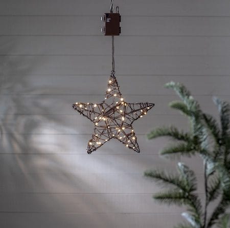 Vicke Star Utomhusdekoration belysning 30 cm - brun - Belysning - Utelampor & utomhusbelysning - Bordslampa utomhus