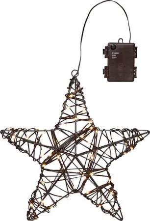 Vicke Star Utomhusdekoration belysning 30 cm, brun