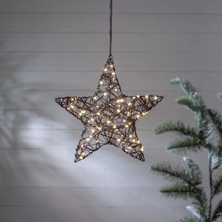 Vicke Star Utomhusdekoration belysning 40 cm - brun - Belysning - Utelampor & utomhusbelysning - Bordslampa utomhus