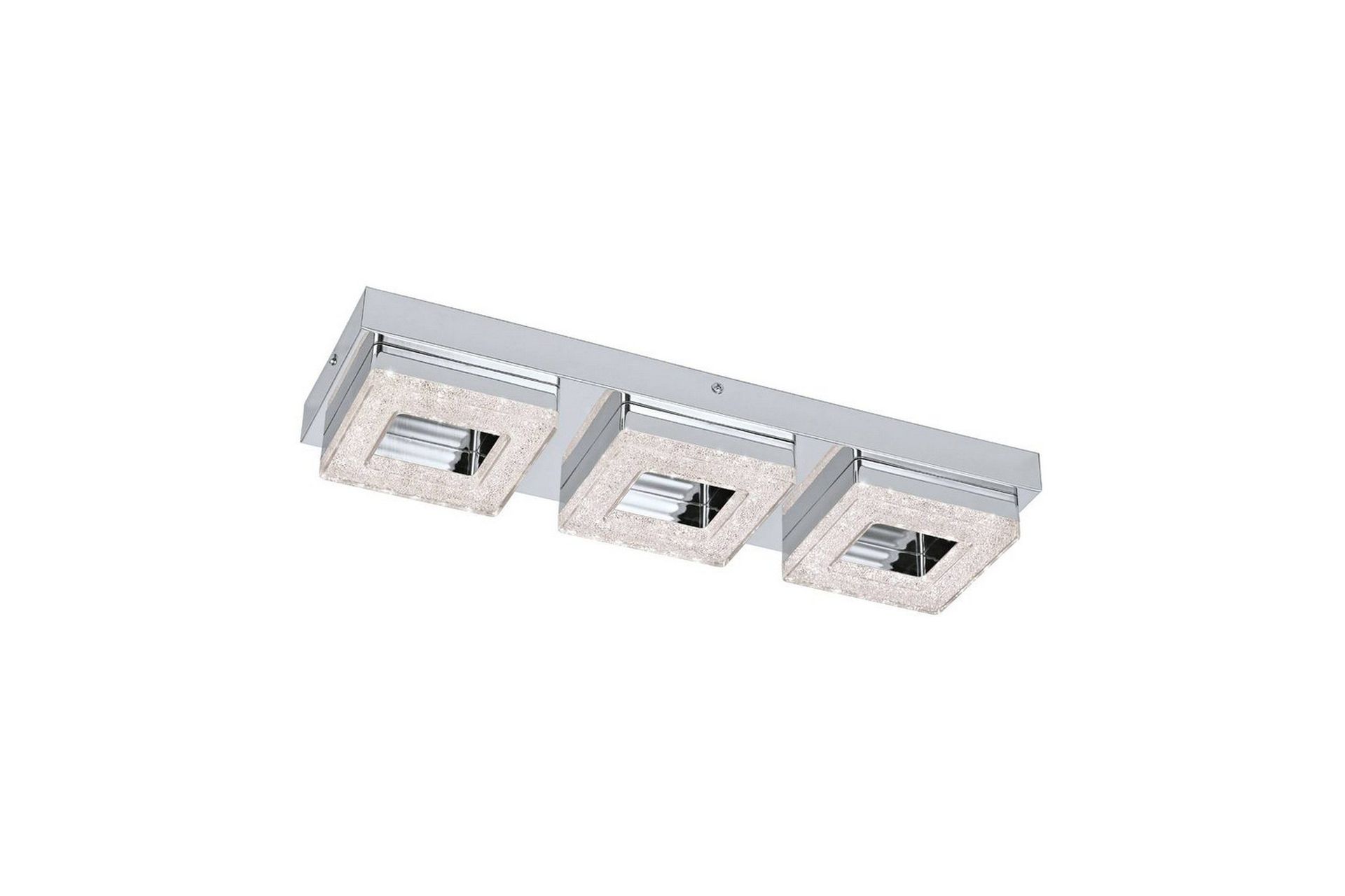 V&auml;gg-/Taklampa Eglo Fradelo med 3 Lampor - Silver