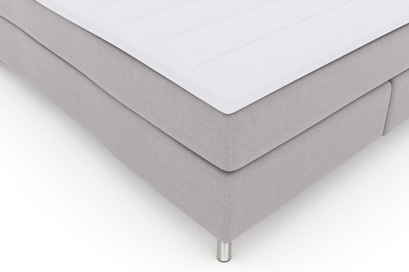 Komplett Sängpaket Choice No 3 180x200 Fast - Ljusgrå|Metall - Kontinentalsäng - Dubbelsäng - Komplett sängpaket