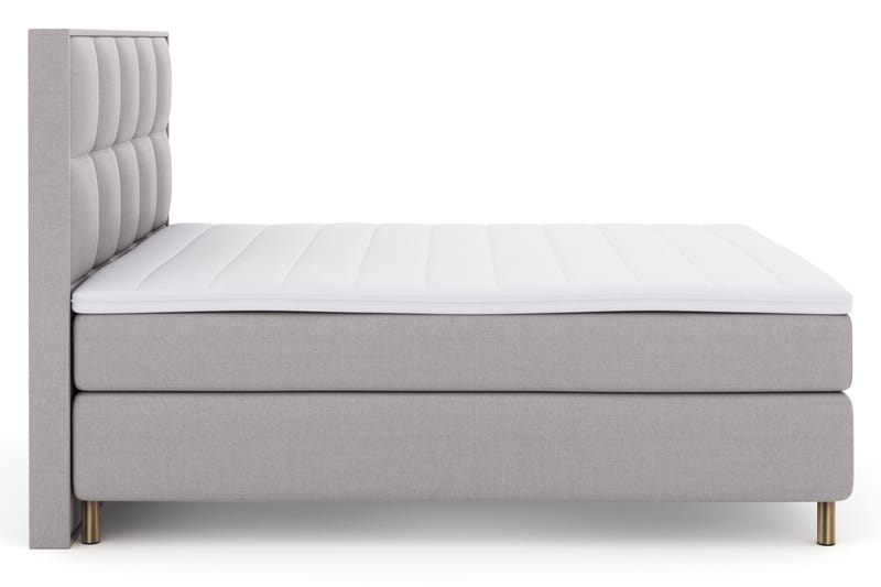Komplett Sängpaket Choice No 3 180x200 Fast - Ljusgrå|Koppar - Kontinentalsäng - Dubbelsäng - Komplett sängpaket