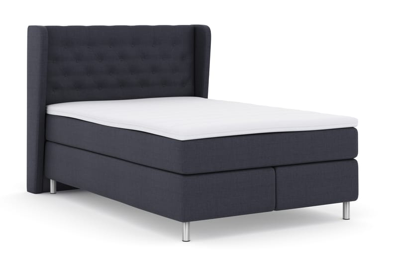 Komplett Sängpaket Choice No 3 140x200 Fast - Blå|Metall - Kontinentalsäng - Komplett sängpaket