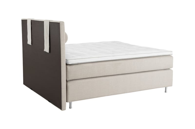 Komplett Sängpaket Ingvar 160x200 Tagel - Beige - Kontinentalsäng - Dubbelsäng - Komplett sängpaket